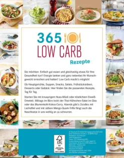 Naumann & Göbel Verlagsg. 365 Low-Carb-Rezepte Sale
