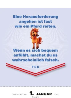 Abreißkalender Mach's wie Ted, sei ein Goldfisch 2026-ars edition