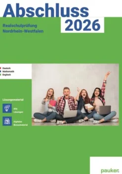 Abschluss 2026 - MSA Realschule NRW - Lösungsband - Deutsch, Mathe und Englisch-hutt lernhilfen Discount