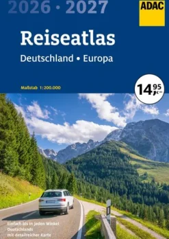 ADAC Reiseatlas 2026/2027 Deutschland 1:200.000, Europa 1:4,5 Mio. Outlet