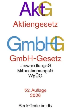 Aktiengesetz, GmbH-Gesetz. AktG GmbHG-dtv Verlagsgesellschaft Discount