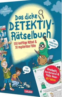 Carlsen Verlag GmbH Das dicke Detektiv-Rätselbuch Clearance