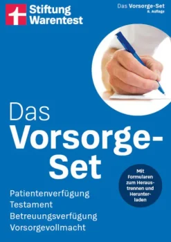 Stiftung Warentest Das Vorsorge-Set Online