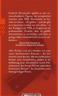 Rowohlt Taschenbuch Der Richter und sein Henker Outlet