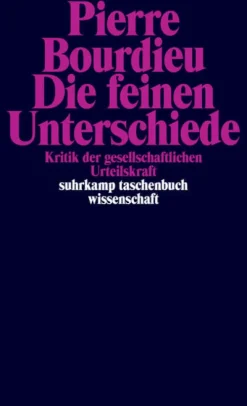 Suhrkamp Verlag Die feinen Unterschiede Best