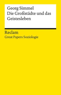 Die Großstädte und das Geistesleben-Reclam Philipp Jun. Best