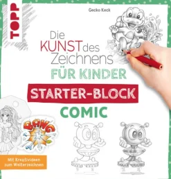 Die Kunst des Zeichnens für Kinder Starter-Block - Comic-frechverlag GmbH Hot