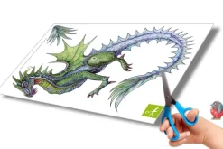 Atelier Color Drachen basteln Papier zum Aufhängen Bastelbogen Ausschneidebogen Online