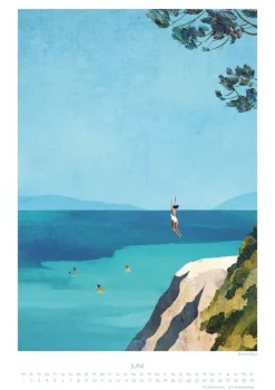 DuMont Kalenderverlag DUMONT - Rivers: Feeling Nature 2026 - Wandkalender 30x42 cm - Outdoor-Illustrationen von Henry Rivers, dekorative Poster im minimalistischen Design Hot