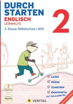 Durchstarten 2. Klasse - Englisch Mittelschule/AHS - Lernhilfe inkl. Audio-CD. App-Inhalte für mobiles Üben-Veritas Verlag Hot