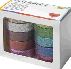 Folia Glitzer-Tape 10er-Set, 5mx15mm Outlet