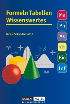 Duden Schulbuch Formelsammlung 5.-10. Schuljahr Tabellen Wissenswertes Clearance