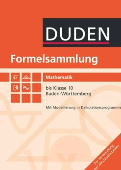 Duden Schulbuch Formelsammlung Mathematik bis Klasse 10. Baden-Württemberg Discount
