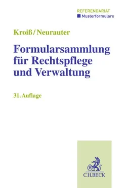 C.H. Beck Formularsammlung für Rechtspflege und Verwaltung Clearance