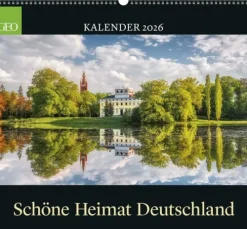 Neumann Verlage GmbH & Co GEO - Schöne Heimat Deutschland 2026 - Wandkalender 50x45 cm, Poster-Kalender mit Landschaftsfotografie, 12 Monatsblätter & Spiralbindung für Heimat- und Natur-Liebhaber