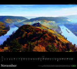 Neumann Verlage GmbH & Co GEO - Schöne Heimat Deutschland 2026 - Wandkalender 50x45 cm, Poster-Kalender mit Landschaftsfotografie, 12 Monatsblätter & Spiralbindung für Heimat- und Natur-Liebhaber