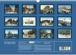 Historisches Berlin von 1888 bis 1918 (Wandkalender 2026 DIN A3 quer), Monatskalender-Calvendo Clearance