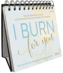 I burn for you - Romance-Postkartenkalender 2026-Lappan Verlag