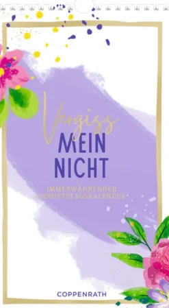 Coppenrath Immerwährender Geburtstagskalender - Vergiss mein nicht Best