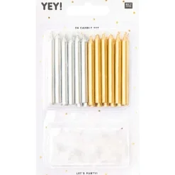 Kerzen Set Gold Und Silber-RICO-Design tap Hot
