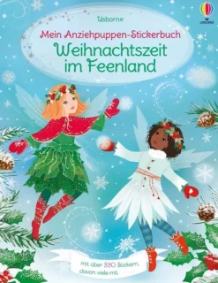 Usborne Verlag Mein Anziehpuppen-Stickerbuch: Weihnachtszeit im Feenland Hot
