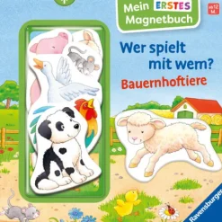 Mein erstes Magnetbuch - Wer spielt mit wem? Bauernhoftiere-Ravensburger Verlag Outlet