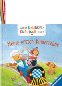 Ravensburger Verlag Mein Knuddel-Knautsch-Buch: Alle meine Kinderreime; weiches Stoffbuch, waschbares Badebuch, Babyspielzeug ab 6 Monate Sale