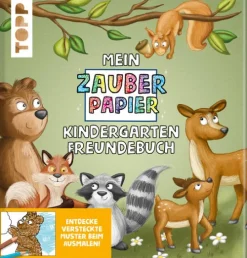 frechverlag GmbH Mein Zauberpapier Kindergarten Freundebuch Wilde Waldtiere New