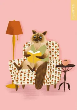 Ars Edition GmbH myNOTES Papeterie: Notizheft Katzen regieren die Welt - Lesekatze Discount