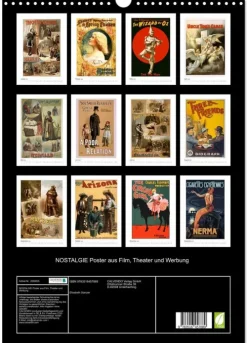 Calvendo NOSTALGIE Poster aus Film, Theater und Werbung (Wandkalender 2026 DIN A3 hoch), Monatskalender Sale