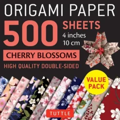 Tuttle Publishing Origami Paper 500 Sheets Cherry Blossoms 4 (10 CM) Clearance