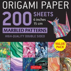 Tuttle Publishing Origami Paper 200 Sheets Marbled Patterns 6 (15 CM)