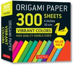 Tuttle Publishing Origami Paper 300 Sheets Vibrant Colors 4 (10 CM) Sale