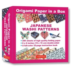 Tuttle Publishing Origami Paper in a Box - Japanese Washi Patterns Discount