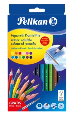 700672 - Aquarell Buntstifte Standard, 12 Stifte-Pelikan Outlet