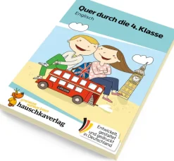 Hauschka Verlag GmbH Quer durch die 4. Klasse, Englisch - A5-Übungsblock Discount
