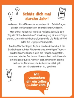 SMV Schätz mal Verlag GmbH Schätz mal! 2026 I Kalender 2026 Online