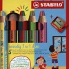 Buntstifte woody 3in1 duo 5er Set mit Spitzer-Stabilo Discount