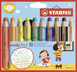 Buntstifte woody 3in1 10er Set-Stabilo