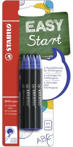 Stabilo Tintenpatronen EASYoriginal Refill, 6er Set blau Hot