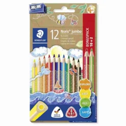 STAEDTLER Buntstifte Noris jumbo 128, 10+2 und 1 Spitzer Online