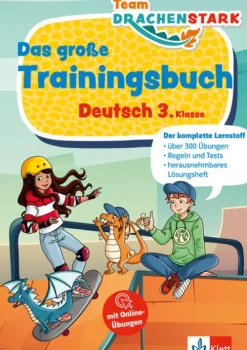 Klett Lerntraining Team Drachenstark: Das großes Trainingsbuch Deutsch 3. Klasse Sale
