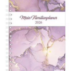 teNeues Calendars & Stationery GmbH & Co. KG teNeues - Familienplaner-Buch Glamour 2026 - Familienkalender mit 5 Spalten, 18x23 cm | Praktischer Wochenkalender für Familienorganisation Outlet