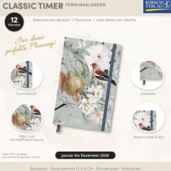 Korsch Verlag GmbH Terminkalender Classic Timer Frühlingszauber 2026 Hot