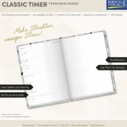 Korsch Verlag GmbH Terminkalender Classic Timer Frühlingszauber 2026 Hot