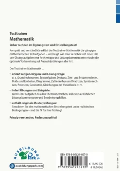 Ausbildungspark Verlag Gm Testtrainer Mathematik Sale