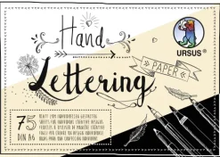 URSUS Basispapiere / Zeichen & Künstlerbedarf Handlettering-Block/Tonkarton 200 und 210 g/m², DIN A6, 75 Blatt sortiert in 3 Farben-Ludwig Bähr Hot
