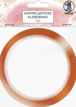 URSUS Bastelzubehör Doppelseitiges Klebeband, 1 Rolle (10 m x 3 mm)-Ludwig Bähr Sale
