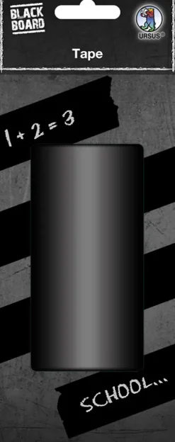 URSUS Blackboard Tafelfolie-Klebeband, 1 Rolle 5 m x 100 mm, matt schwarz-Ludwig Bähr Outlet