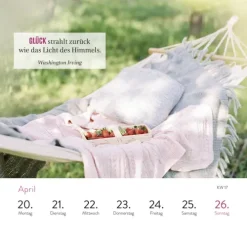 Wochenkalender 2026: Glücksmomente für jeden Tag-Groh Verlag Sale